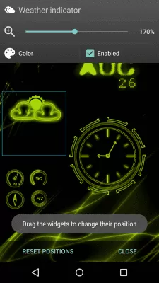 Скриншот приложения Neon Clock Live wallpaper - №6