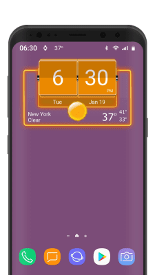 Скриншот приложения 3D Flip Clock Theme Pack 05 - №5