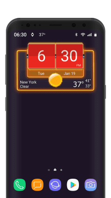 Скриншот приложения 3D Flip Clock Theme Pack 05 - №7