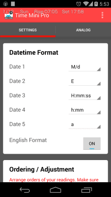 Скриншот приложения Время Mini - №5