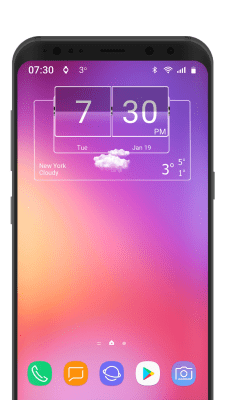 Скриншот приложения 3D Flip Clock Theme Pack 06 - №4