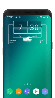 Скриншот приложения 3D Flip Clock Theme Pack 06 - №5