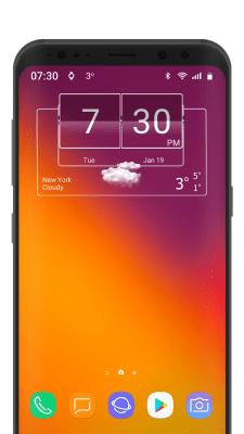 Скриншот приложения 3D Flip Clock Theme Pack 06 - №7