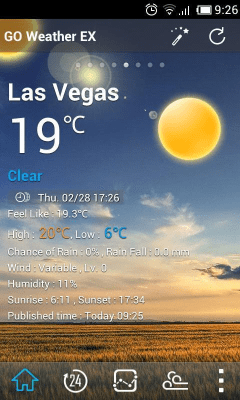 Скриншот приложения Classic GOWeather Reward Theme - №1