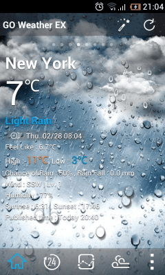 Скриншот приложения Classic GOWeather Reward Theme - №3