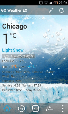 Скриншот приложения Classic GOWeather Reward Theme - №6