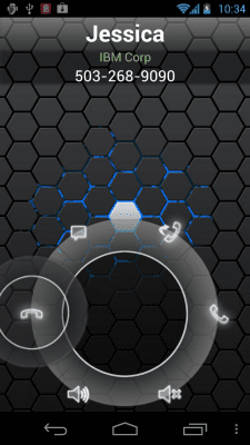 Скриншот приложения RocketDial CallerID Black Ring - №2