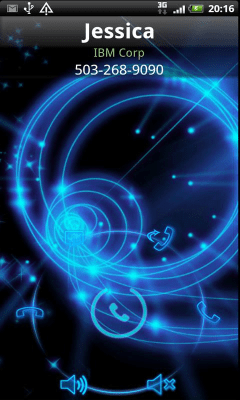 Скриншот приложения Rocket CallerID Neon Theme - №2