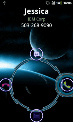 Скриншот приложения Rocket CallerID Holo Theme - №2