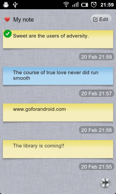 Скриншот приложения GO Note Widget - №3
