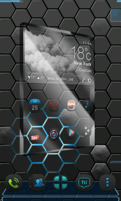 Скриншот приложения Next honeycomb live wallpaper - №1