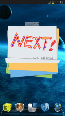 Скриншот приложения Next Launcher 3D Note Widget - №1