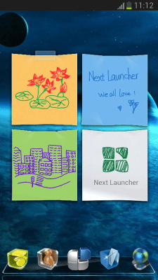 Скриншот приложения Next Launcher 3D Note Widget - №5