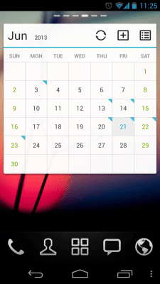 Скриншот приложения GO Calendar Widget - №1