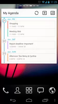 Скриншот приложения GO Calendar Widget - №2