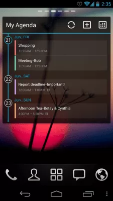 Скриншот приложения GO Calendar Widget - №5