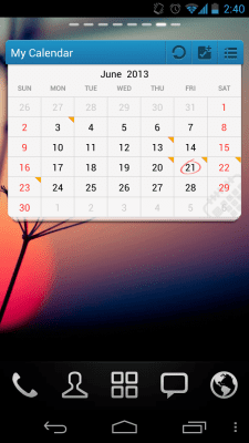 Скриншот приложения GO Calendar Widget - №7