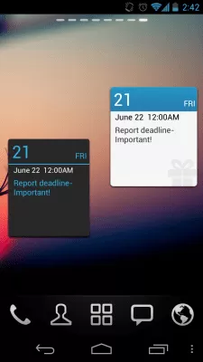 Скриншот приложения GO Calendar Widget - №8