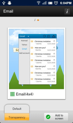 Скриншот приложения GO Email Widget - №8