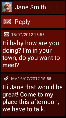 Скриншот приложения BL Maroon Theme - №3