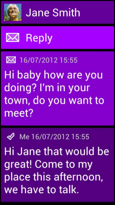 Скриншот приложения BL Violet Theme - №3