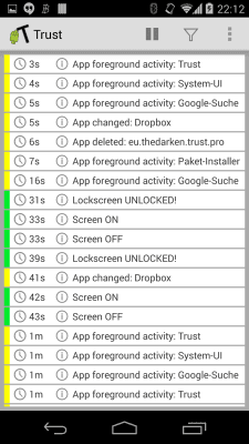 Скриншот приложения Trust - Event Logger - №2