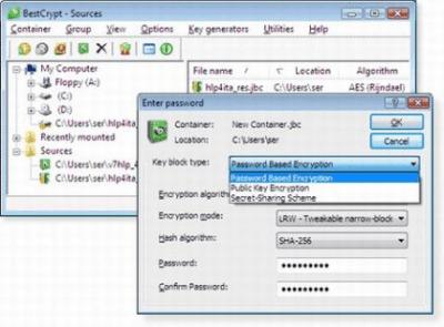 Скриншот приложения BestCrypt Container - №1