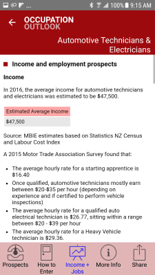 Скриншот приложения Occupation Outlook - №4