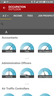 Скриншот приложения Occupation Outlook - №5