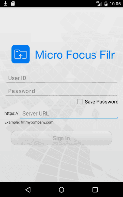 Скриншот приложения Micro Focus Filr - №1