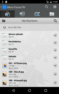 Скриншот приложения Micro Focus Filr - №2