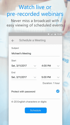 Скриншот приложения U - Webinars, Meetings & Messenger - №6
