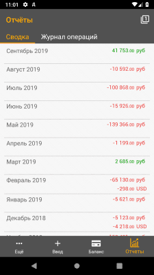 Скриншот приложения Учёт финансов. Дребеденьги. - №3