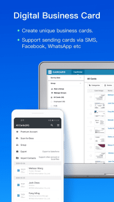 Скриншот приложения CamCard Free - Business Card Reader - №5