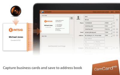 Скриншот приложения CamCard HD Free-BizCard Reader - №5
