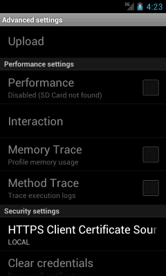 Скриншот приложения Sybase Hybrid Web Container - №3
