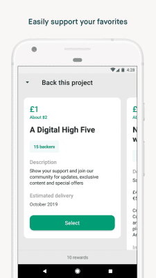 Скриншот приложения Kickstarter - №3