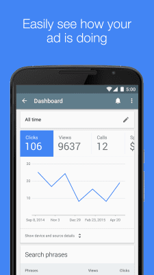 Скриншот приложения AdWords Express - №3