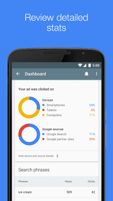 Скриншот приложения AdWords Express - №4