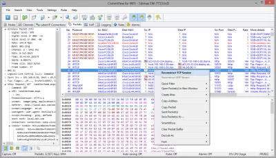 Скриншот приложения CommView for WiFi - №1