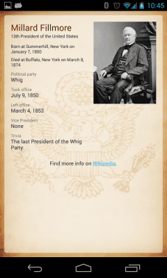 Скриншот приложения U.S. Presidents - №2