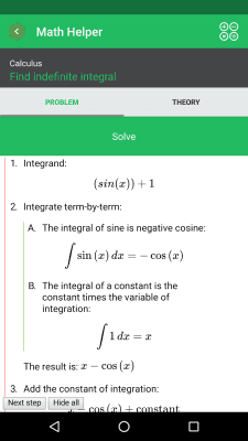 Скриншот приложения Math Helper Lite - №3