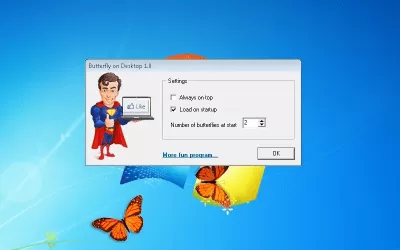 Скриншот приложения Butterfly On Desktop - №2