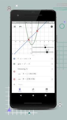 Скриншот приложения GeoGebra Graphing Calculator - №1