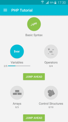 Скриншот приложения Учим PHP - №1