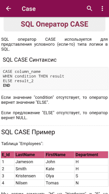 Скриншот приложения SQL Reference - №3