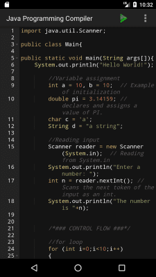 Скриншот приложения Jedona - Compiler for Java - №1