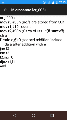 Скриншот приложения Microcontroller 8051 - №3