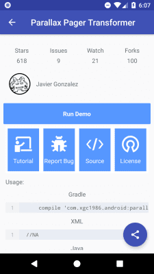Скриншот приложения Awesome Android - UI Libraries - №5