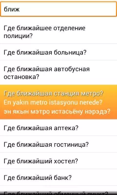 Скриншот приложения Разговорник Турецкий - №3